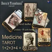 antique medicine old anatomy tarot cards deck oracle guide book vintage surgery