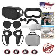 Enhanced Comfort Accessory Set for Oculus Quest 2 - Head Strap & Covers Included