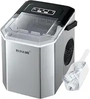 Maxkon Ice Maker Portable Countertop Cube Making Machine Freezer 9 Ice Cubes Ready in 7-12 Mins,12kg /24H for Home Kitchen Commercial House