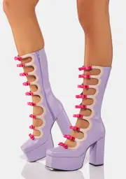 [Serpenti] Lavender Cielo Platform Boots