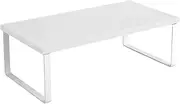 SOGA 50cm White Computer Monitor Elevated Stand Desktop Support Station Rack