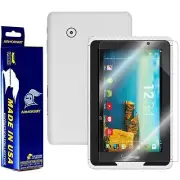 ArmorSuit Verizon Ellipsis 7"Tablet Screen Protector + White Carbon Fiber Skin