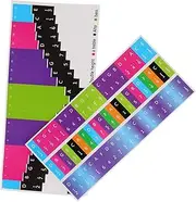 TOGEVAL 1 Sheet Beginner Kalimba Note Stickers Practical Scale Decals for Thumb Piano Learning Enhance Accuracy Playing Technique for Keys