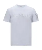 Moncler Logo Patch Crewneck T-Shirt optical white