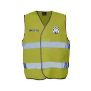 Canterbury Bulldogs NRL Hi Viz Work Vest With Reflective Tape Yellow