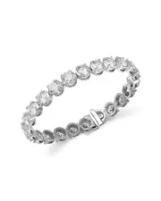 Bloomingdale's Fine Collection Certified Lab Grown Diamond Tennis Bracelet in 18K White Gold, 20.0 tcw