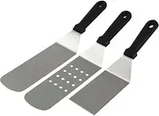 Ciieeo 3pcs Stainless Steel Pizza Peel with Non Skid Handle Baking Shovel Lifter and Transfer Tray for Handling and Serving