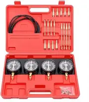 Fuel Vacuum Carburetor Synchronizer Kit Carb Sync Gauge Set Adjustable Balancer