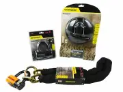 Kryptonite Stronghold Series 4 Disc Lock Black and 1213 4.25 ft w/ Disc Lock