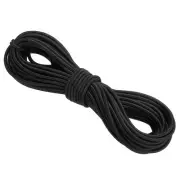 Elastic Cord Heavy Stretch String Rope 1/8" 11 Yards Black for Crafting