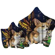 Fantasy Pet Dog Corgi of the Faeries Towel with Hood