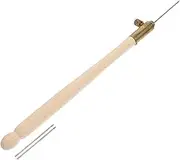 French Crochet Drum Hooks Precision Beading Needles for Embroidery Crochet Durable Wooden Tools for DIY Crafting and Needlework for Intricate Designs