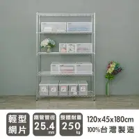 在飛比找Yahoo!奇摩拍賣優惠-【魔手坊】W-120x45x180公分 五層電鍍鐵架/收納架