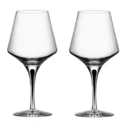 Orrefors Metropol Crystal Red Wine Glass (Set of Two)
