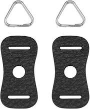 EMSea 2 Pairs Camera Strap Eyelet Split Adapter Camera Strap Triangular Split Ring Hook Compatible with Sony DSLR SLR Rangefinder Mirrorless Camera W/Round Eyelet