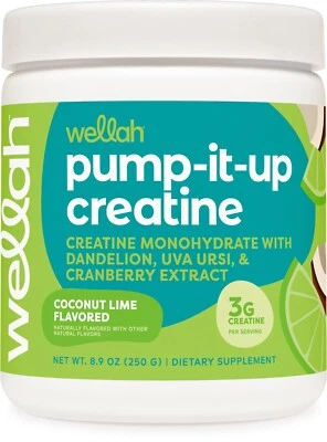 Pump-It-Up Creatine (50 Servings, Coconut Lime) - Creatine Monohydrate