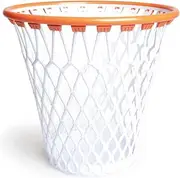 Excelsa Basketball Wastepaper Basket, Polypropylene, White