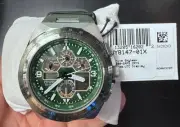 Citizen JY8147-01X Promaster Skyhawk A-T Chronograph GMT Green Dial Men's Watch