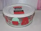 Pyrex Christmas Star Wars 4 Cup Glass Food Storage Snack Container Bowl Set