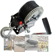 Large Rocker Hand Winch Strap 1200lb Winch Strap Boat Trailer Manual Winch Mini Brake ATV Carts Kayaks Truck Garages High Temperature Quench Gear8m//47