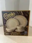 CORELLE BY CORNING LIVINGWARE " BUTTERFLY GOLD " 20 PC DINNERWARE SET NEW
