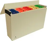 1-31 Expanding Manilla File with Multi Coloured Mylar tabs