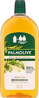 Palmolive Antibacterial Liquid Hand Wash Soap, 500mL Refill, White Tea, No Parabens Phthalates and Alcohol, Recyclable Bottle