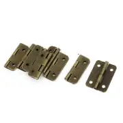 8 Pcs Bronze Tone Rotatable Drawer Dresser Door Hinges 3cm Long