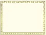 Geographics Serpentine Premium Foil Certificates, Gold Foil, 8.5 x 11 Inches, Pack of 12 (44407)