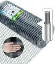 Hardware Cloth,1/2inch 24inx50ft 19 Gauge,Double-Layer Hot-Dip Galvanizing Af...