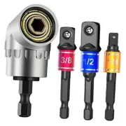 Impact Grade Power Hand Tools Driver Sockets Adapter Extension 3*black+1*silver