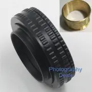 M42 to M42 Mount 17mm-31mm Adjustable Focusing Helicoid Brass Adapter Macro Tube