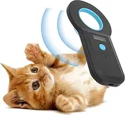 Effdrdfs Pet Microchip Scanner, Pet Chip Reader Pet Tag Scanner Pet ID Microchip Scanner with High Brightness OLED Display 128pcs of Tag Information Storage for Animal/Pet/Dog/Cat/Pig