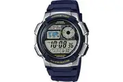 Casio Watch AE-1000W-2A AE1000 AE-1000W Blue Sports Swimming, World Time, 5-Alarms, Stopwatch,Timer