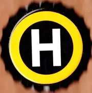 USA Plastic Lined Beer Crown Bottle Cap: Hinterland Brewing (yellow)