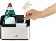 [Joseph Joseph] Surface - Tiered Stainless-steel Sink Tidy Caddy, Kitchen Sink Organiser, non-slip- Grey