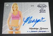 2015 Benchwarmer MADELYN BRINSON Daizy Dukez #30 Blue Auto/5 UJENA Bikini model