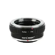 K&F Concept Manual Lens Adapter for Rollei QBM Lens to Fujifilm FX X-Pro2 Camera