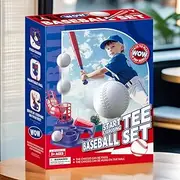 Blue Pedal Serve Drill Baseball Pitching Training Toy Set