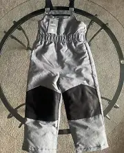 Swiss Tech Toddler Unisex Gray Snowbibs Size 4T New