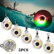 Mini LED Fishing Light Lure Bait Night Flash Lamp Fluorescent Glow Underwater