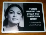 Alexandria Ocasio-Cortez funny sticker, Green New Deal Mastermind A.O.C. TRUMP!