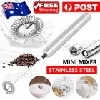 STAINLESS STEEL ELECTRIC MINI FOAMER MILK FROTHER EGG BEATER STIRRER WHISK MIXER