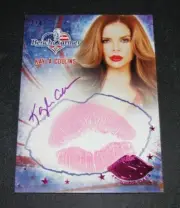 2017 Benchwarmer KAYLA COLLINS America the Beautiful KISS Pink Auto/4 PLAYBOY