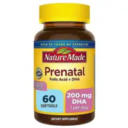 Nature Made Prenatal Multivitamin & Dha, Softgels, 60 Ea