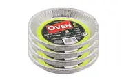 20x Lemon & Lime Foil Pie Tray 20cm Microwave Oven Baking Catering Heat Cookware