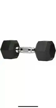 Amazon Basics Dumbbells PAIR 20lb (40lb Total) Pound Hex Rubber Coated