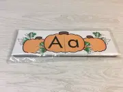 Pumpkin Patch Dry Erase - Laminated Activity Set - Teaching Supply Letter Match