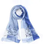 Women's Long Scarves Ladies Shawls Simple Stylish Wraps Brighten Skin Colour Ultra-Thin Multifunctional Wild Sunscreen Beach Towel,C,80 * 190cm