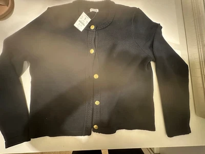 J. Crew Lady Jacket Medium Black with Gold Buttons
